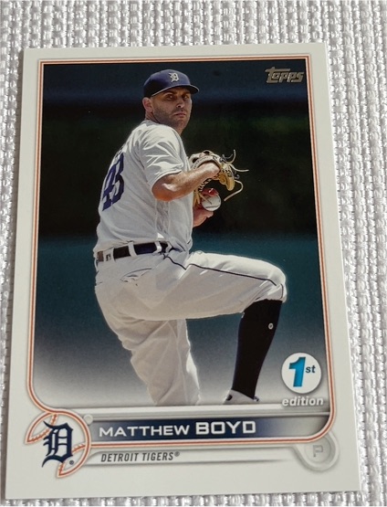 2022 Topps Series 1 #128 Matthew Boyd — front