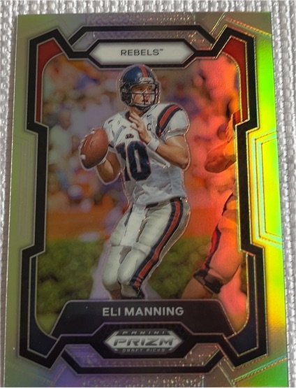 2024 Panini Prizm Draft Picks #90 Eli Manning Silver Prizm — front