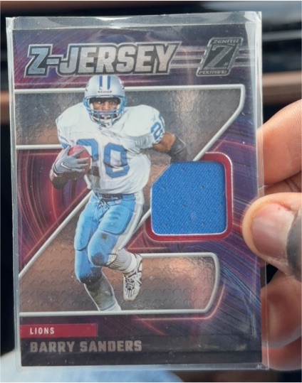 2024 Panini Zenith #ZJ33 Barry Sanders Z Jersey — front