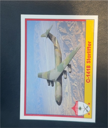 1991 Pacific Operation Desert Shield #72 C-141B Starlifter — front
