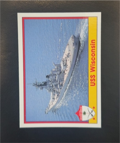 1991 Pacific Operation Desert Shield #106 USS Wisconsin — front