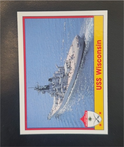 1991 Pacific Operation Desert Shield #106 USS Wisconsin — front