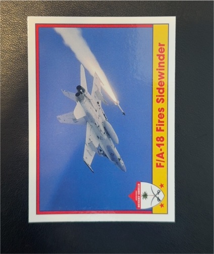 1991 Pacific Operation Desert Shield #108 F/A-18 Fires Sidewinder — front