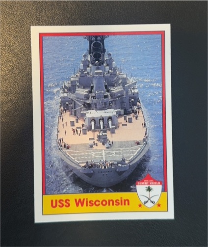 1991 Pacific Operation Desert Shield #65 USS Wisconsin — front