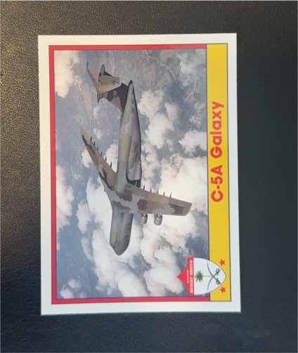 1991 Pacific Operation Desert Shield #70 C-5A Galaxy — front