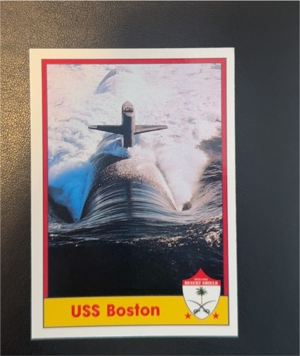 1991 Pacific Operation Desert Shield #60 USS Boston — front