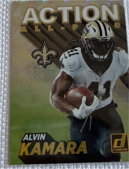 2021 Donruss Football #AP4 Alvin Kamara Action All-Pros Insert — front