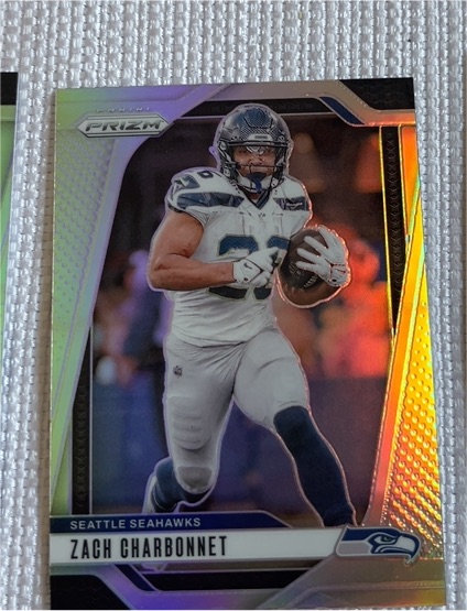 2024 Panini Prizm #264 Zach Charbonnet Silver Prizm — front