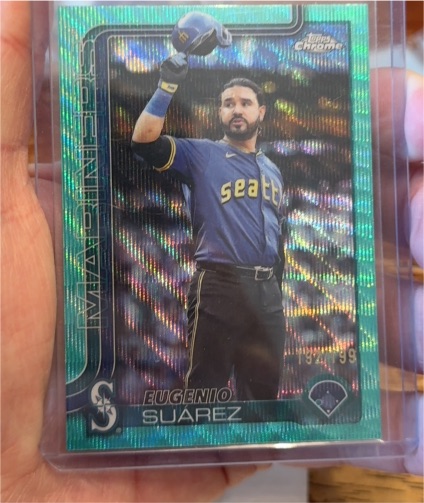2025 Topps Chrome Update #USC125 Eugenio Suarez — front