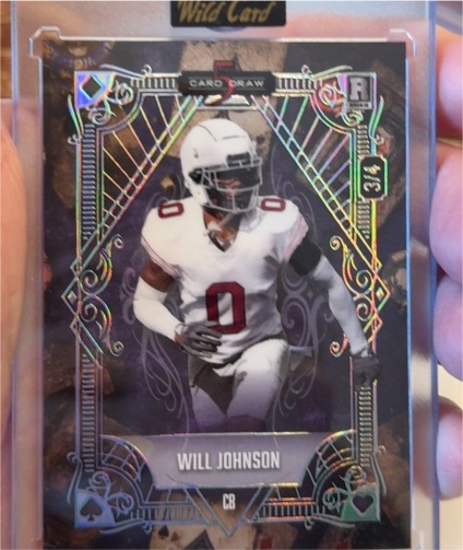 2025 Wild Card 5 Card Draw #5CDCT-WJ Will Johnson — front