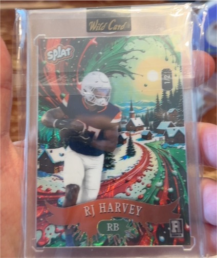 2025 Wild Card Splat RJ Harvey — front