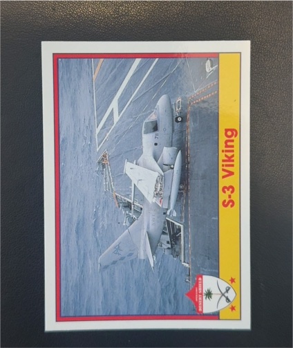 1991 Pacific Operation Desert Shield #75 S-3 Viking — front