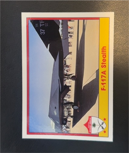 1991 Pacific Operation Desert Shield #85 F-117A Stealth — front