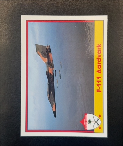1991 Pacific Operation Desert Shield #87 F-111 Aardvark — front