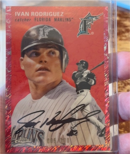 2023 Topps Chrome Platinum Anniversary #443 Ivan Rodriguez Florida Marlins — front