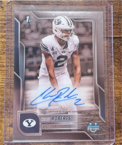 2025 Bowman University Chrome #BCA-CR Chase Roberts — front