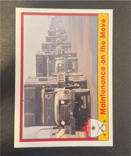 1991 Pacific Operation Desert Shield #37 Maintenance on the Move — front