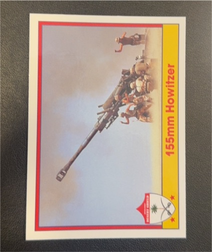 1991 Pacific Operation Desert Shield #38 155mm Howitzer — front