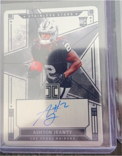 2025 Panini Impeccable Stainless Stars Autographs #SS-3 Ashton Jeanty — front