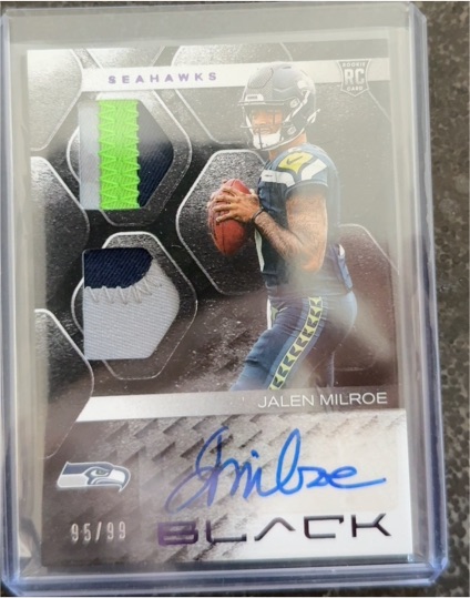 2025 Panini Black #RSM-JME Jalen Milroe — front