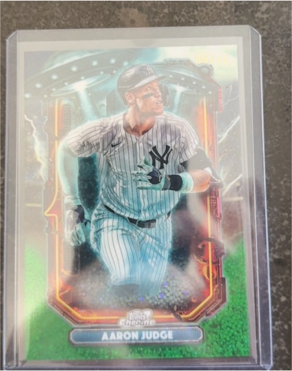 2025 Topps Cosmic Chrome #ET-1 Aaron Judge Extraterrestrial Talent — front