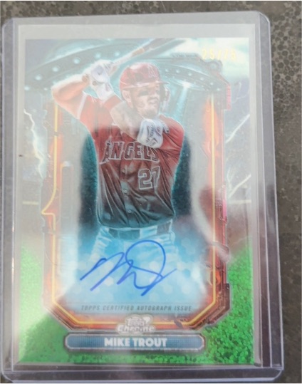 2025 Topps Cosmic Chrome Extraterrestrial Talent #ETA-MT Mike Trout — front