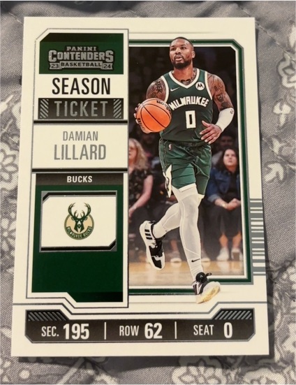 2023-24 Panini Contenders #9 Damian Lillard — front