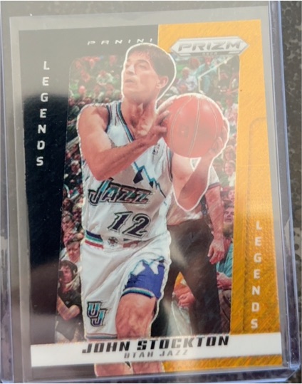 2024-25 Panini Prizm Deca #215 John Stockton Utah Jazz Legends — front