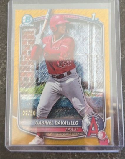 2025 Bowman Chrome #BCP-178 Gabriel Davalillo — front