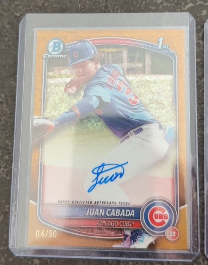 2025 Bowman Chrome #04 Juan Cabada — front