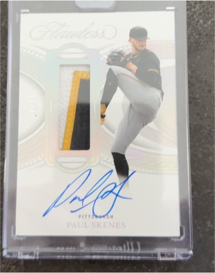 2025 Panini Flawless Prominent Patch Auto Ruby Paul Skenes — front