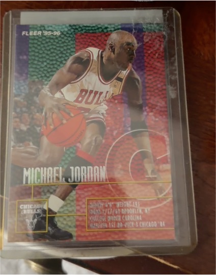 1995-96 Fleer #22 Michael Jordan — front