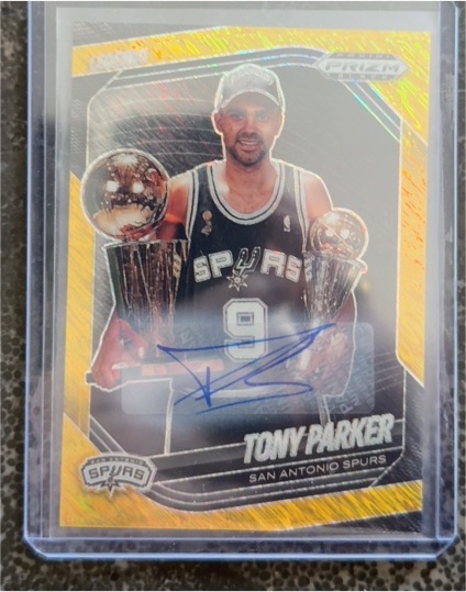 2019-20 Panini Prizm Penmanship #PM-TPK Tony Parker — front