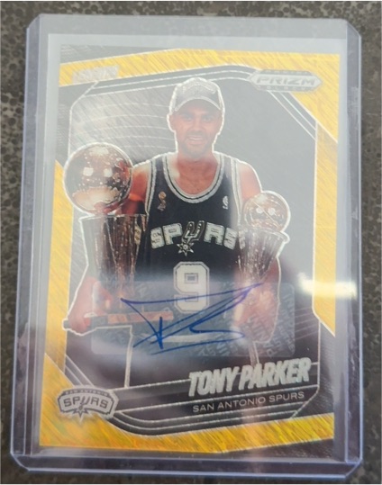 2024-25 Panini Prizm Deca Signatures #PDS-PAR Tony Parker — front