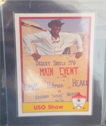 1991 Pacific Operation Desert Shield #4 USO Show Thomas Hearns — front