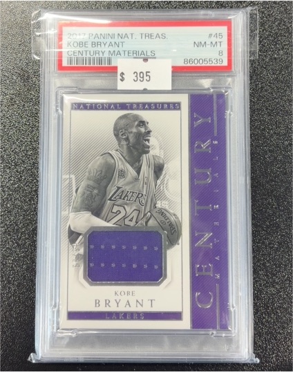 2017 Panini National Treasures #45 Kobe Bryant Century Materials — front