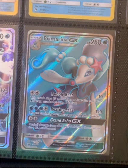2017 Pokémon SM Black Star Promo #SM39 Primarina GX — front