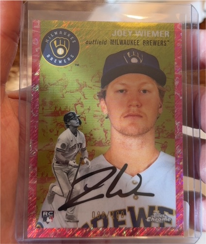 2023 Topps Chrome Platinum Anniversary #6 Joey Wiemer — front