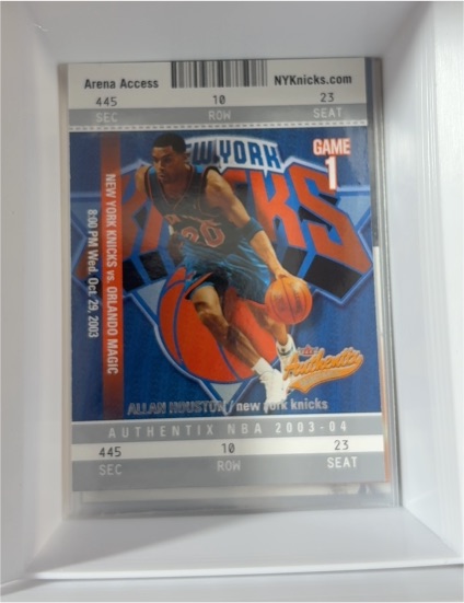 2003-04 Fleer Authentix #97 Allan Houston — front