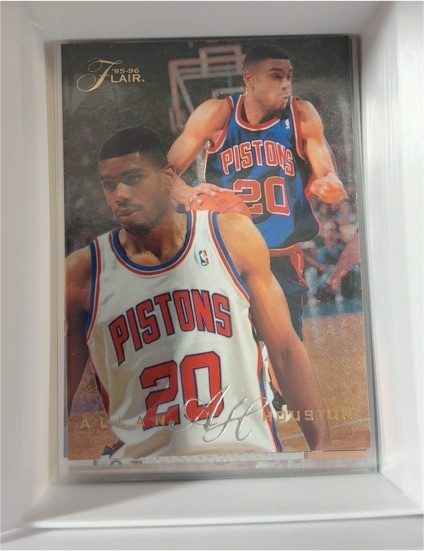 1995-96 Flair #38 Allan Houston — front