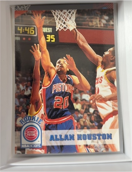 1993-94 NBA Hoops #332 Allan Houston — front