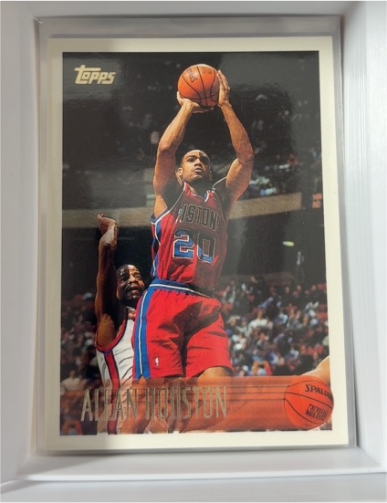 1996-97 Topps #28 Allan Houston — front