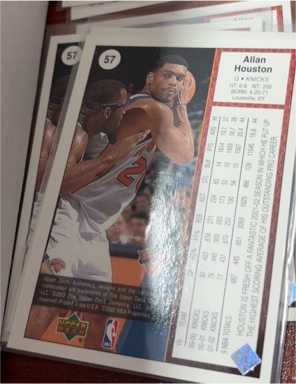 2002 Upper Deck Authentics #57 Allan Houston — front