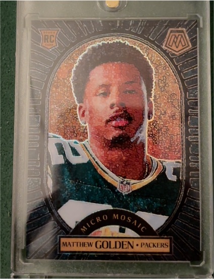 2025 Panini Mosaic #17 Matthew Golden Micro Mosaic Rookie — front