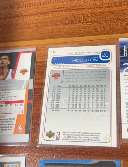 1993-94 Upper Deck #112 Allan Houston — front