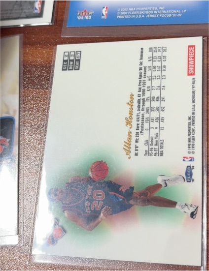 2001-02 Fleer #SEC 0 Allan Houston Showcase — front