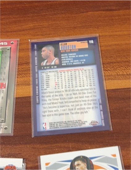 2000-01 Topps NBA Second Coming #110 Allan Houston — front