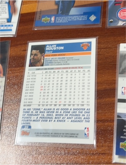1993-94 Upper Deck #405 Allan Houston — front