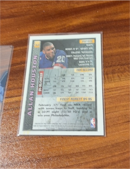 1995 Upper Deck #405 Allan Houston — front