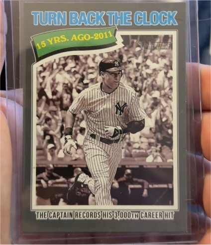 2026 Topps Heritage #335 Derek Jeter Turn Back The Clock — front